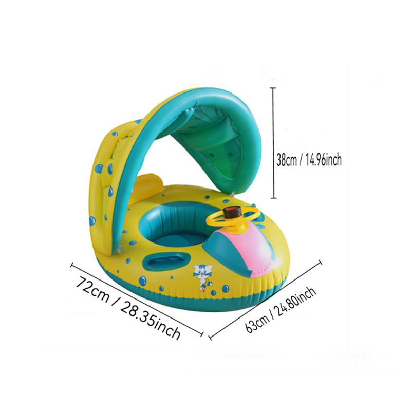 Rooxin Pool Float Inflatable Swim Tube Swim Accessory Swimming Ring For Summer Water Sports Swimming Circle Swim Float