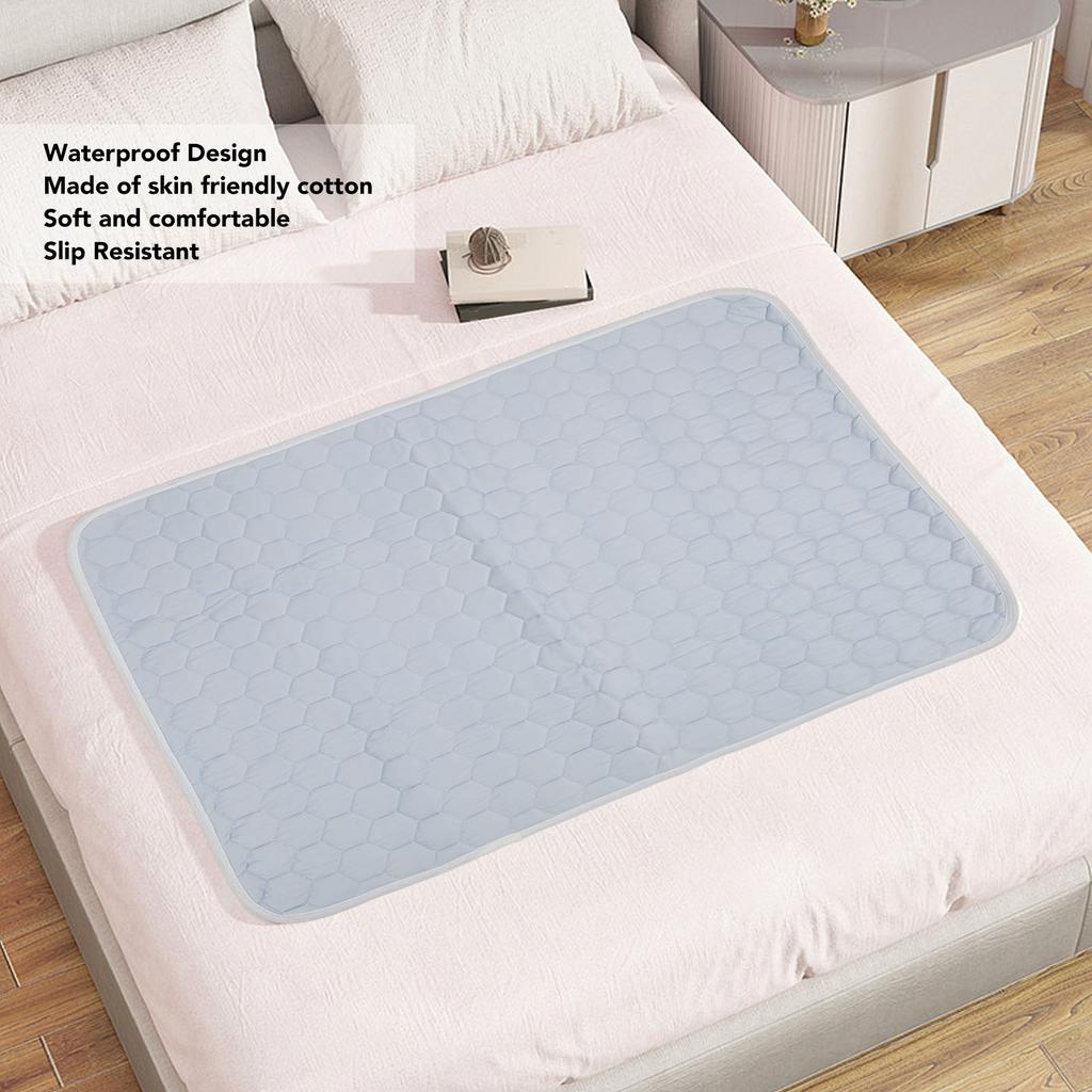 Incontinence Underpad for Bed Wetting Highly Absorbent Waterproof Reusable Slip Resistant Mattress Pad 70 X 100CM