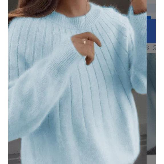 Outono e inverno suéter feminino curto solto outwear undercoat pullover bottom