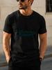 1pc Summer Artistic Font Unisex T-Shirt with Printed Pattern - Suitable for Daily Wear - Casual and Versatile - Summer Item - Pure Cotton Top