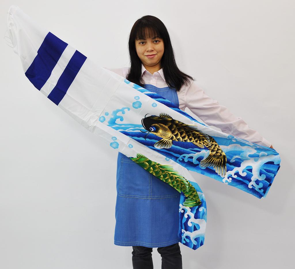 Hidemitsu Doll Workshop Miniature Koinobori Full Set with Stand and Mounting ZC6562A (Carp Streamer), Kakou, 1.5m, Brackets,