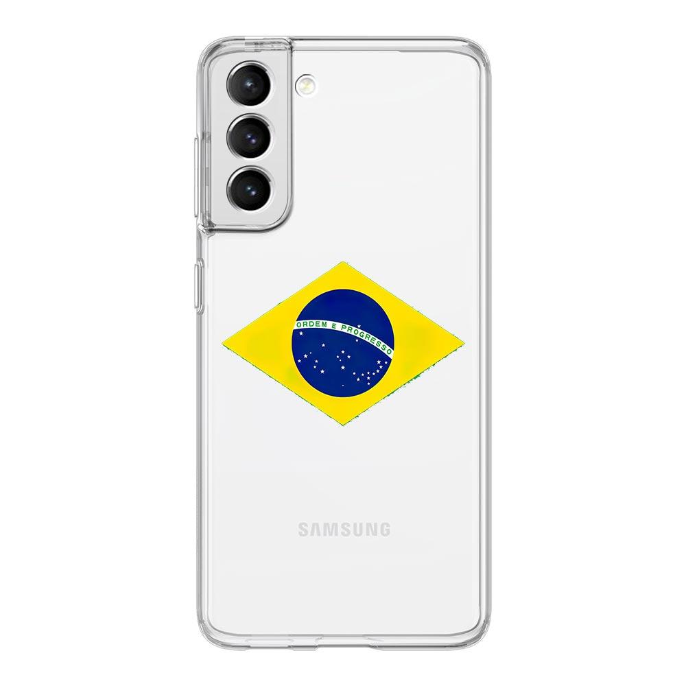 Brazil Brazilian flag Football Phone Case For Samsung Galaxy S23 S22 Ultra S20 S21 FE 5G S10 S10E S9 S8 Plus 4G Soft Clear Cover