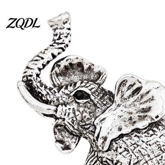 Alloy Brooch Pin Metal Elephant Pin, Golden Silver Plated Lapel Bags Decorative Animal Shapd Badge for Clothing Decoration Shape