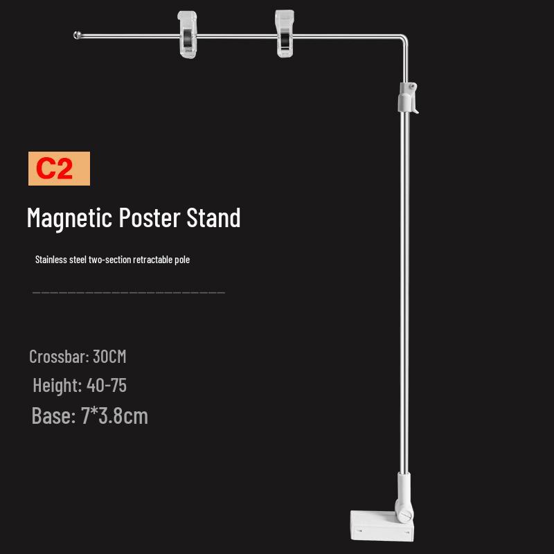 Supermarket Product Poster Display Stand with Clip for Desktop Signage