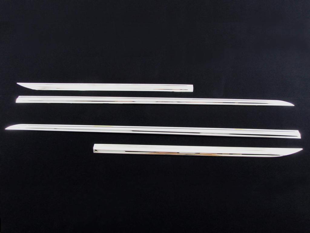 BRIGHTZ Finish Stainless Steel Plated Side Door Moulds for Toyota Crown and 214 Ultra-Mirror (4-Piece Set) 210, 211, (ARS210, GRS210, GRS211, GRS214,