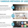 LED Puck Lights with Remote Control, 16 Color Changeable Under Cabinet Lights with Control & Timing, Battery Operated Wireless Closet Lights for