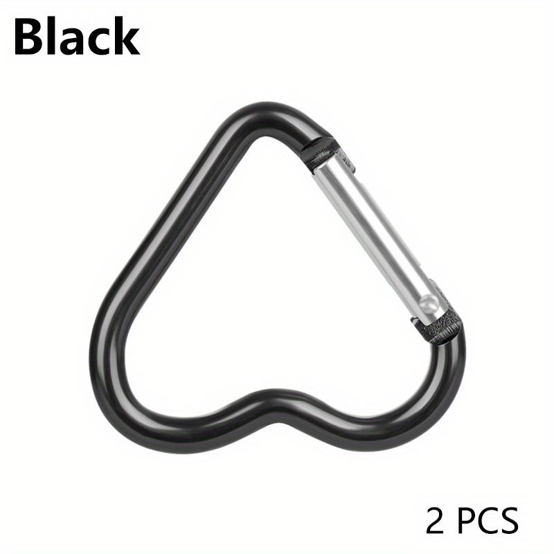 2pcs New Heart Shaped Carabiner Hook Ring Keychain Keyrings Hook DIY Jewelry Making Supplies Connector Buckles Accessories