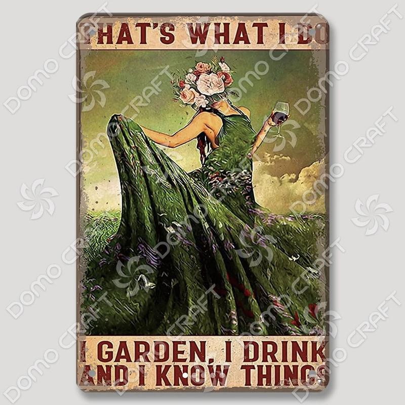 Vintage Cats Gardening Metal Tin Sign  xcm Wall Decor for Cafe Farmhouse Backgarden  Perfect for Home Decor  Gifts