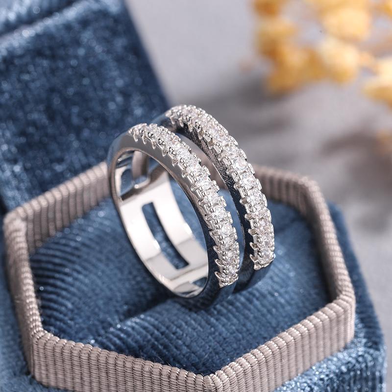 

Elegant 925 Silver Plated Big Water Drop Zircon Stone Ring for Women Promise Love Jewelry Valentine s Day Gifts 10