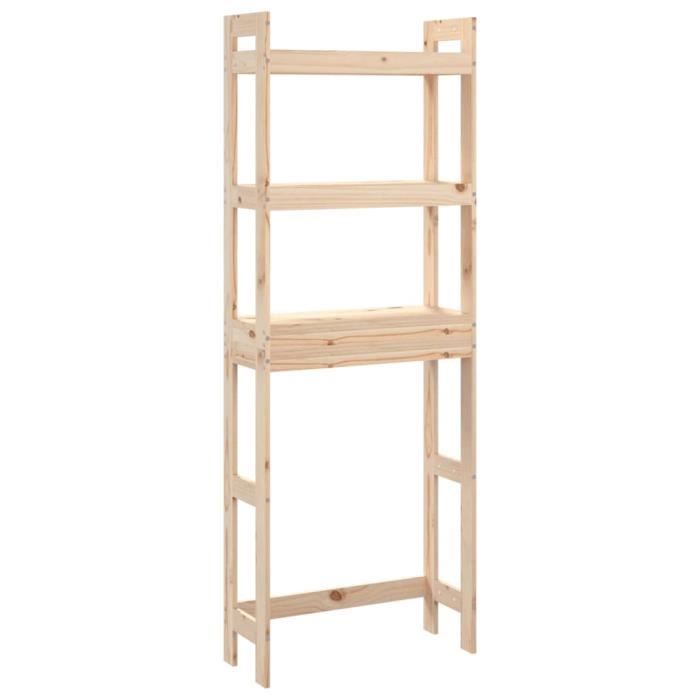 VidaXL Étagère de toilette 63x26x171 cm Bois de pin massif 824658