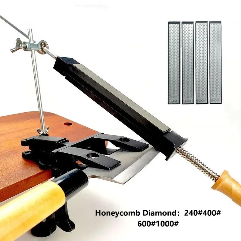 Angle Fixed Knife Sharpener Kitchen Grinding System Honing Diamond Grinder Woodwork Whetstone Knife Sharpening Tool Oilstone