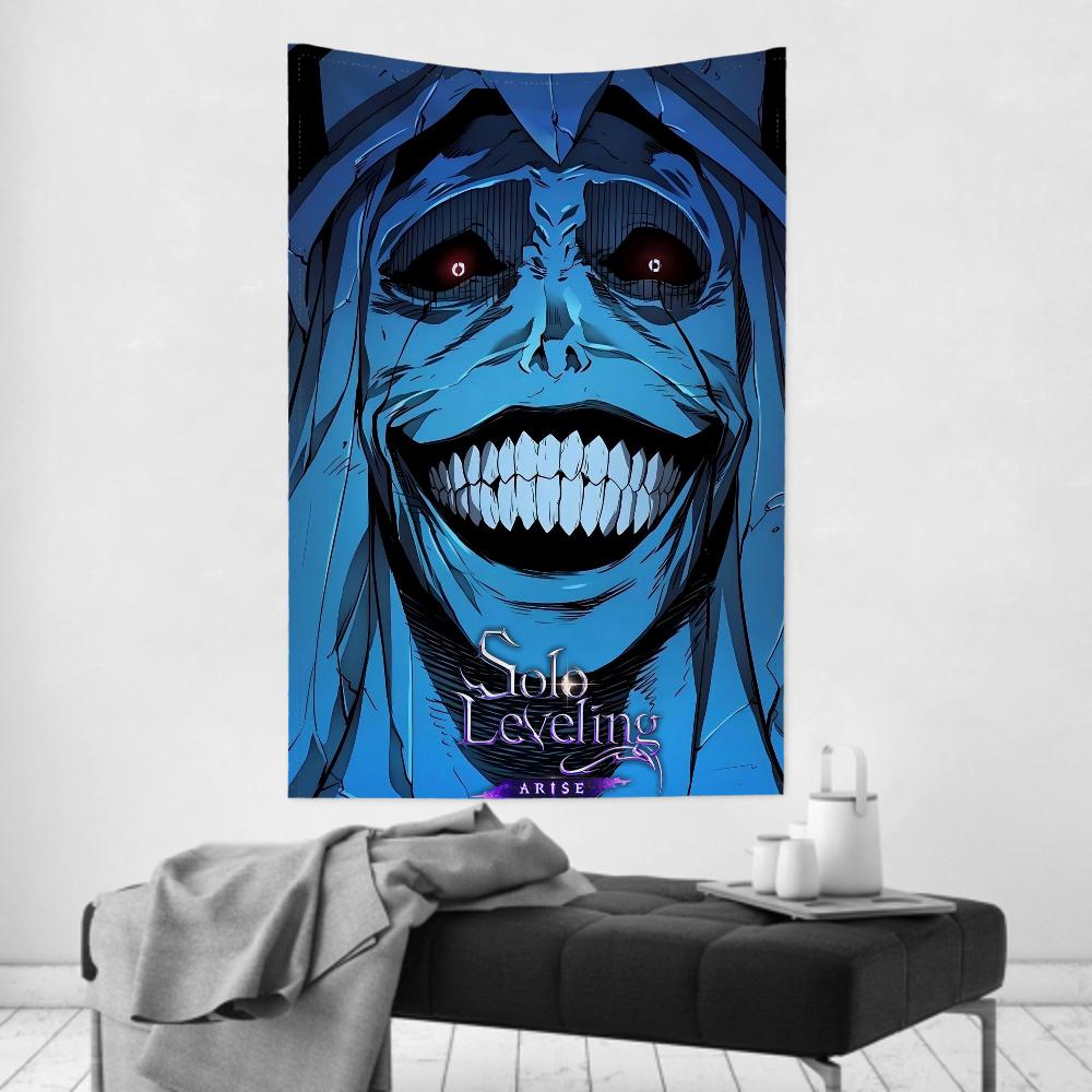 Anime Comics PeripheralsSolo Leveling Tapestry Room Decor Wall Cloth Party Hanging Background Room Decor Baby Room
