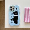 Cute Lying Cat Case for iPhone 13/14/15/16 Pro Max & 17 Pro