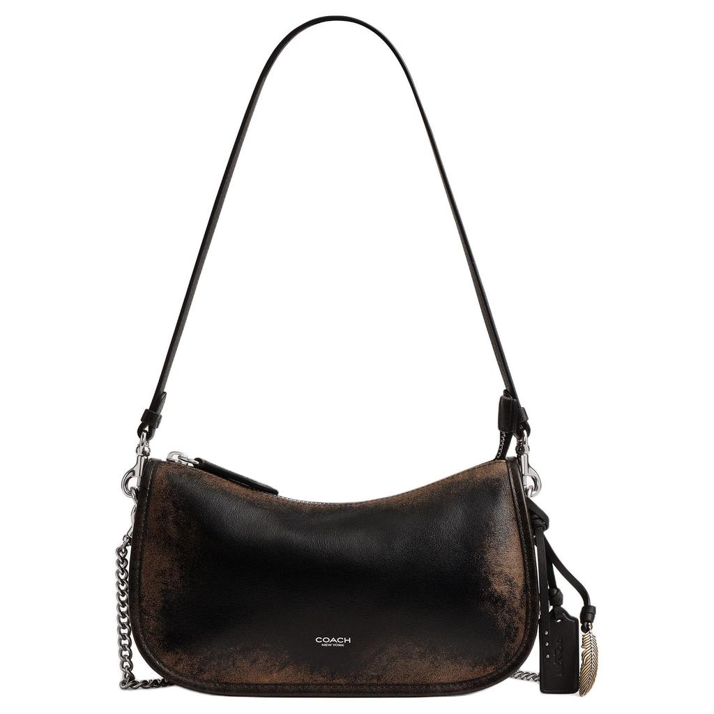 Coach Waverly 24 Vintage Design Leather Crossbody Shoulder Bag Medium Women bags Black Brown CCC65-LHPMZ