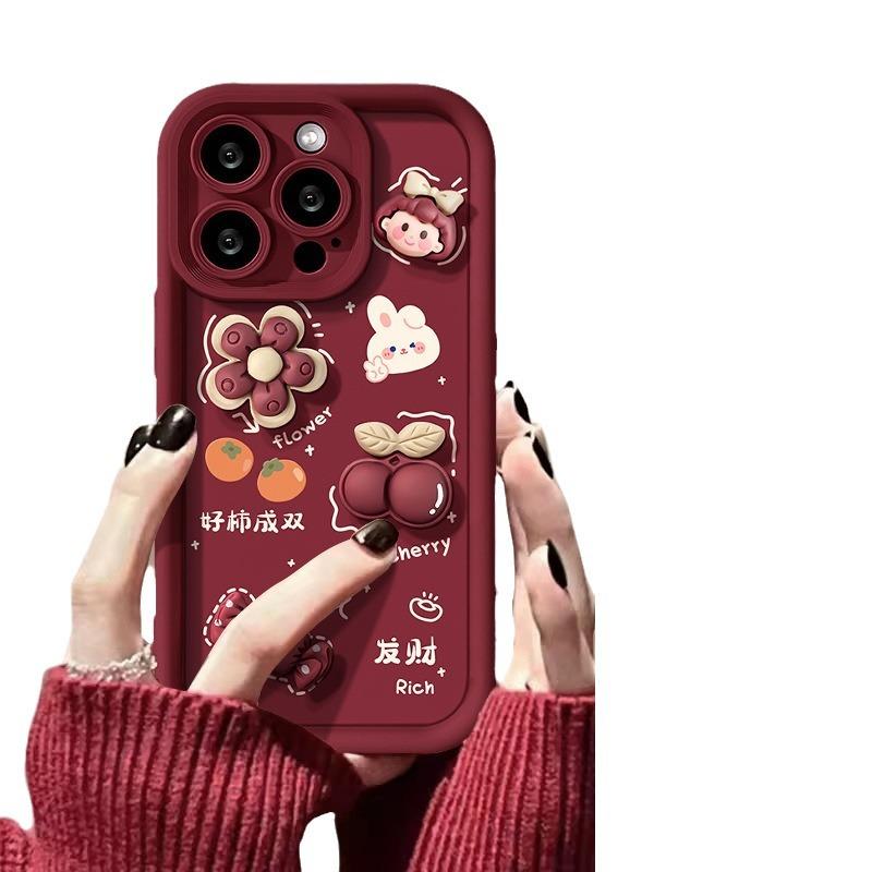 

Подходит для чехла для мобильного телефона Huawei Mate60pro P50/40 Богатая трехмерная кукла Nova7 Матовый силикон Honor 90 Honor 50 SE