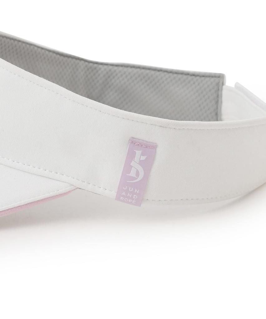 Jun & Rope Visor, 3D Logo Embroidered Visor for Women, ERU15020, Pink (63)