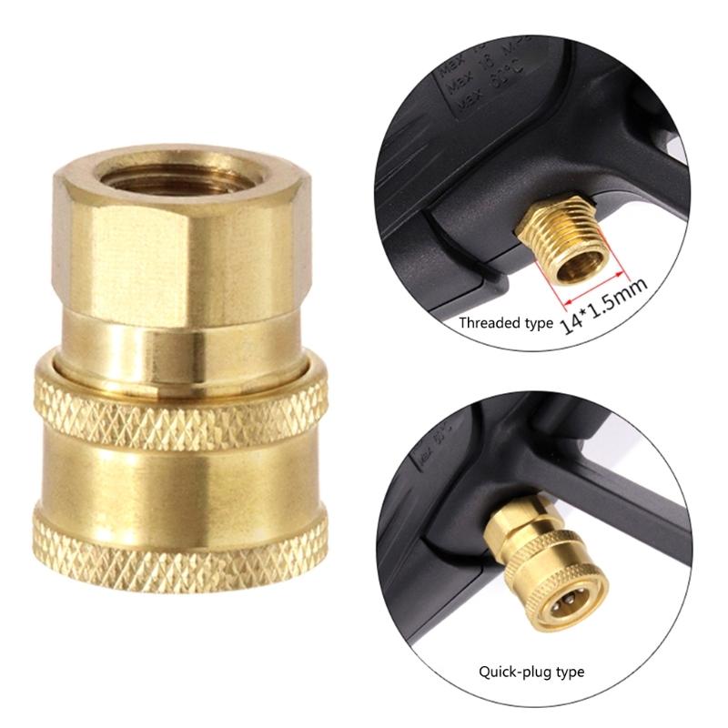 Pressure Washer Adapter Fitting Quick Disconnect M14 Quick Connect Quick Release- Spray Machine Fittings Hose Connectors