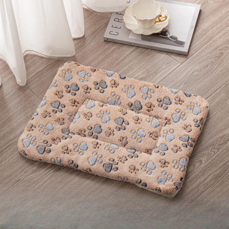 

Double-sided Pet Mat Mats Short Plush Pet Sleeping Bed for Cats Small Dogs Cute Pet Pad Blanket dog bed pet bed dog mattress 32X25cm коричневый