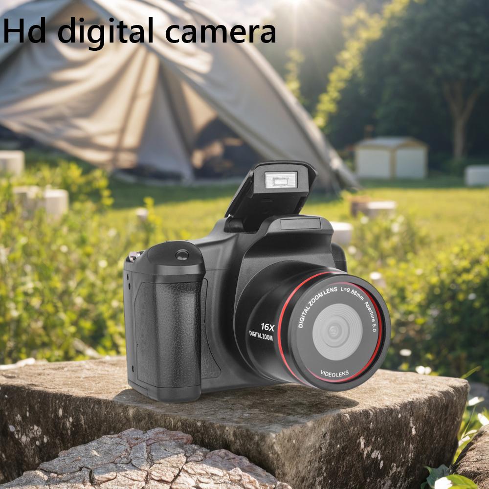 1080P 16MP Digital Camera 16X Zoom Vlogging Camera with 2.4 Inch LCD Screen Video Recorder Camcorder for Photography and Video