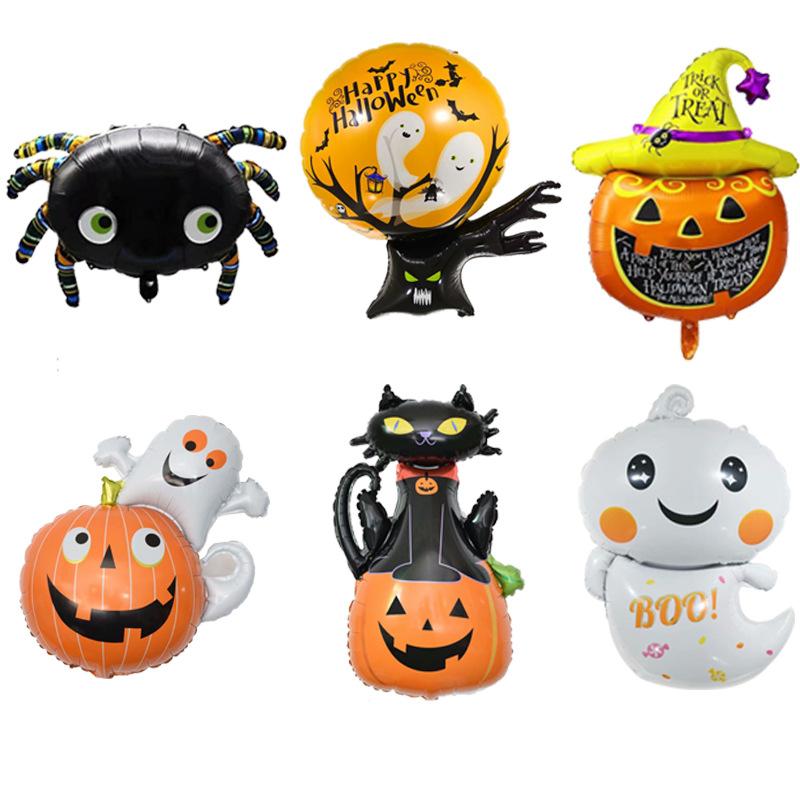 Spider Decorations Halloween Foil Balloon Toy Bat Ball Halloween Supplies Party