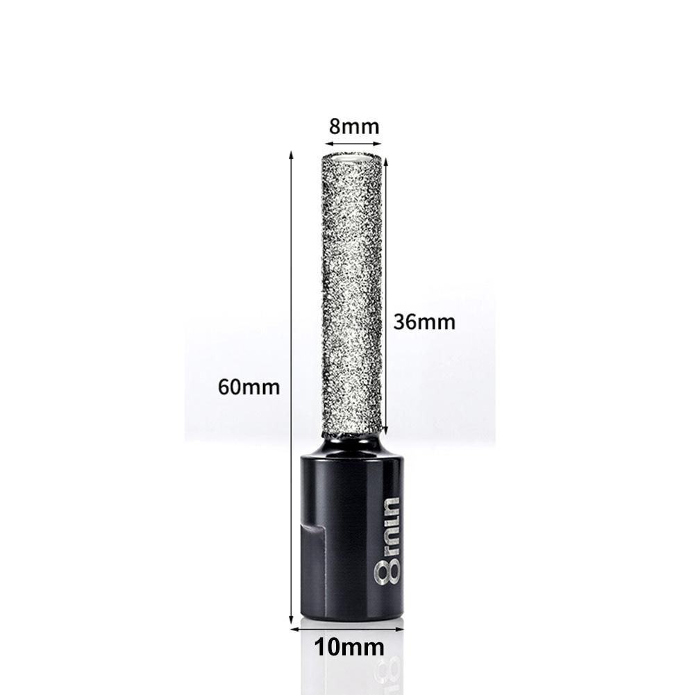 1pc 6-12mm M10 Thread Vacuum Brazed Emery Drill Bit Hole Opener For Angle Grinder For Ceramic Tile Granite Marble