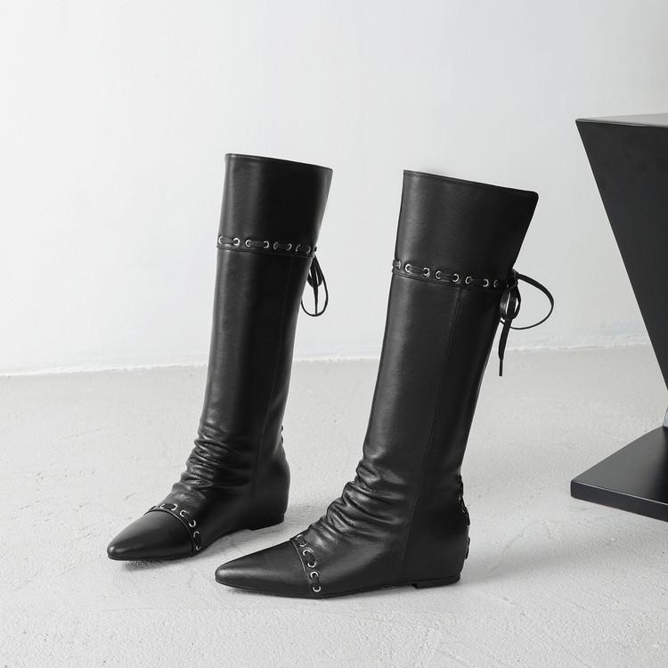 

Плиссированные остроносые ботинки челси плоские ремешки 2025 осень и зима новые ретро нишевые майяр западные ковбойские ботинки 40 чёрный