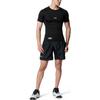Under Armour Ua Heat Gear Effen Logo Compressie Nauwsluitend Ronde Hals T-shirt Heren Tops Zwart 1358643-001