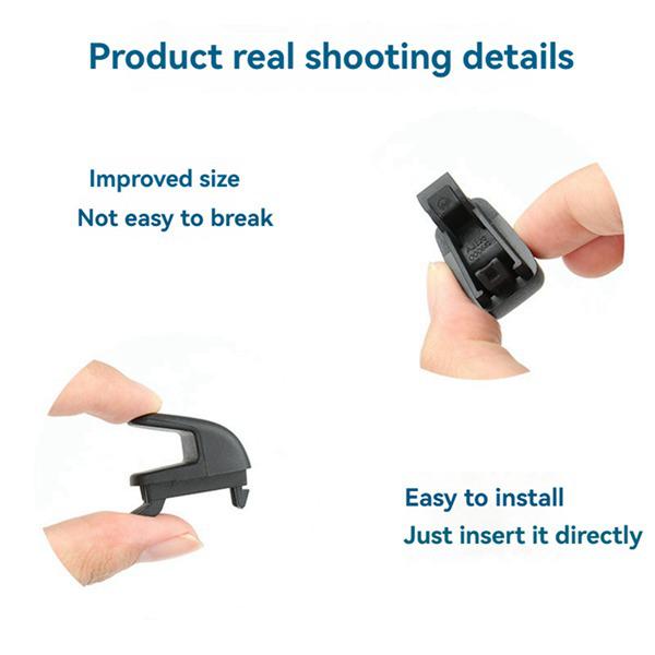 1pc Black Plastic Clothes Hook for Partition and B-Pillar Curtain, Compatible with Mercedes-Benz.