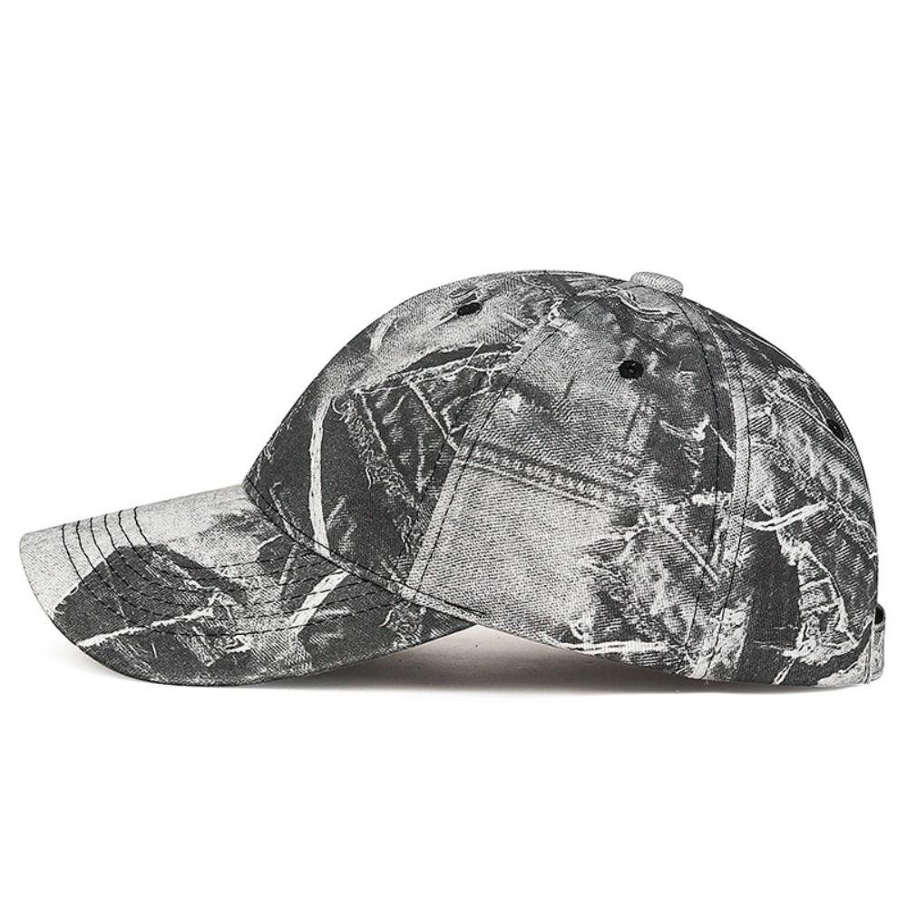 Gewaschene Baumwolle Graffiti Print Baseballkappe Verstellbar Sonnenhut Sonnenschutz Hip Hop Streetwear Hüte Für Mann Frau Unisex