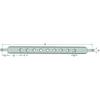 Field boom length 962mm width 80mm 9 holes category 2 trailer hitch 13150