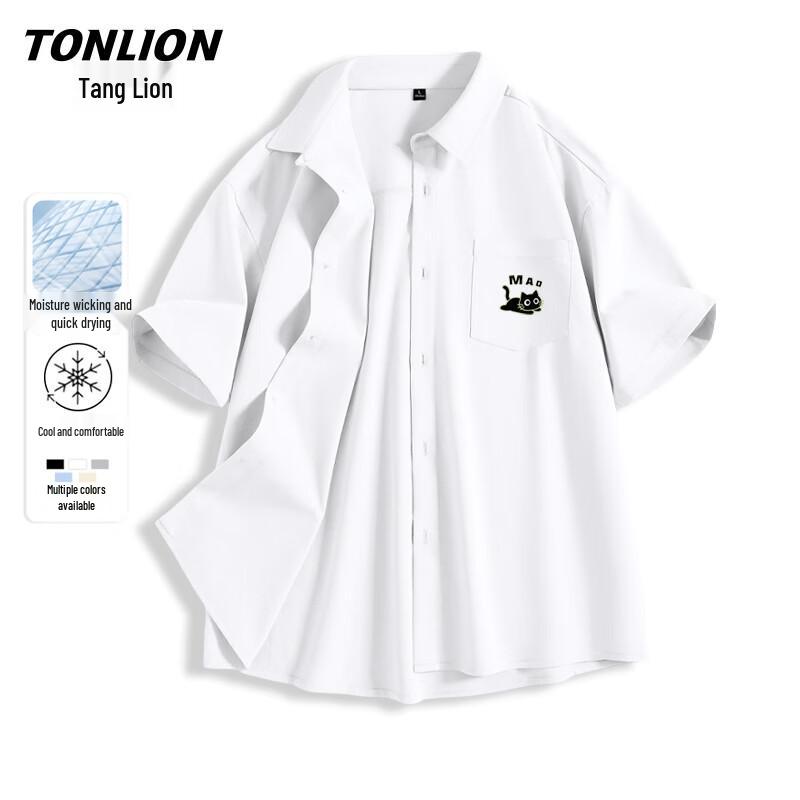 

Повседневная мужская рубашка с коротким рукавом TonLion L