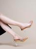 Shoetopia Transparent Detailed Heels Casual & Party Footwear For Women & Girls