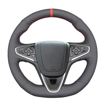 Siyah PU Suni Deri kaymaz Yumuşak Araba direksiyon kılıfı Opel Insignia OPC GrandSport 2013-2018 Buick Regal GS 2014-2016