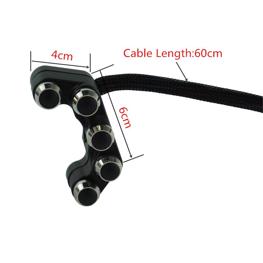 Motorcycle 7/8"Handlebar Headlamp Hazard Brake Self Latch+Reset Buttons Switch