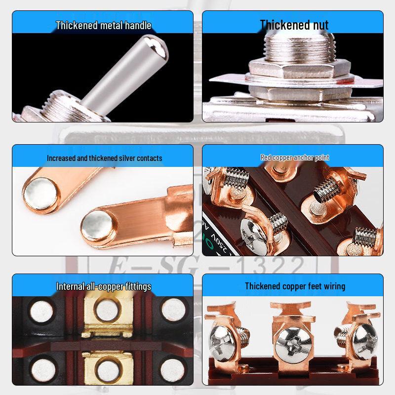 RSRDDY Silver Contact Toggle Switch