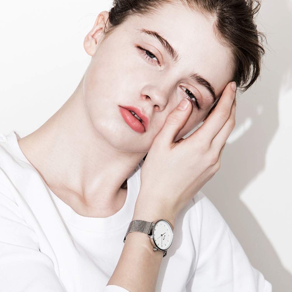 klon Watch Clone Watch Stylish Simple KLON CONNECTION ELFIN FIRST 33mm Men's Women's -SILVER MESH-