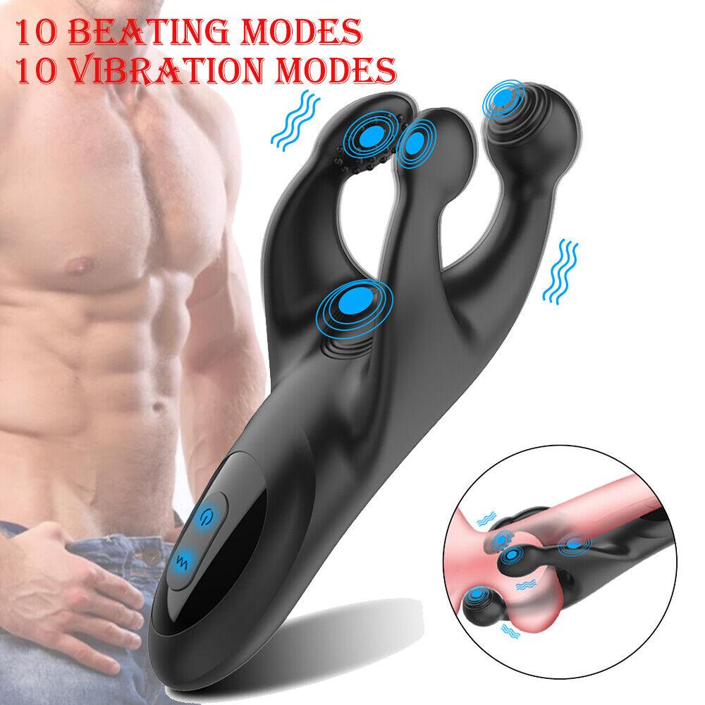 Man Penis Delay Trainer Exerciser Glans Stimulater Massager Mens Vibrator Male Masturbator Equipment Sex Toys Adult 18