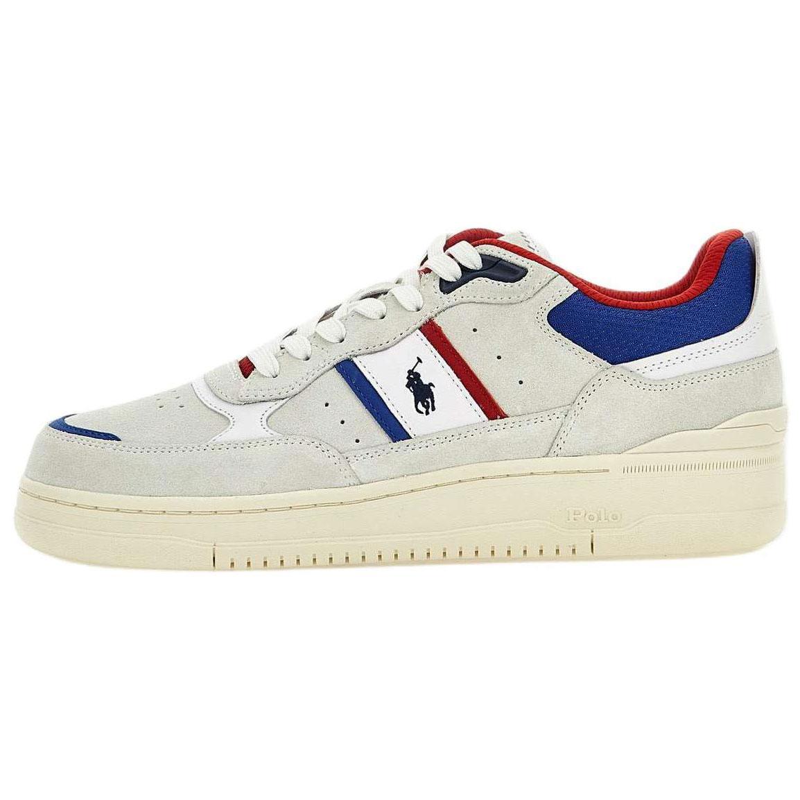 

Polo Ralph Lauren Master Sp Кожаный Круглый Носок На Шнуровке Низкие Кроссовки Мужские Кроссовки Белый 809960992004 40.5