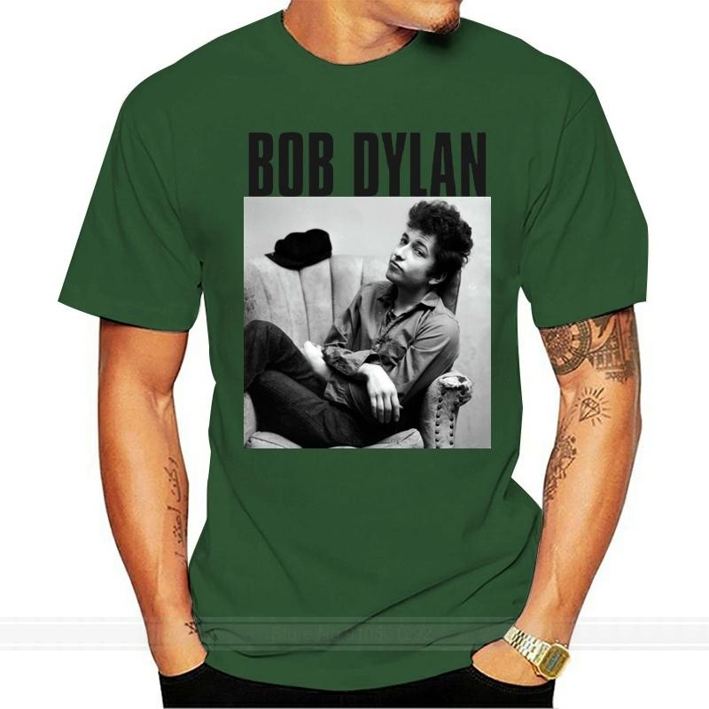 Bob Dylan Sitting T Shirt SMLXl2Xl New Hi Fidelity Merch Outfit Tee Shirt Fashion Tshirt Men Cotton Brand Teeshirt