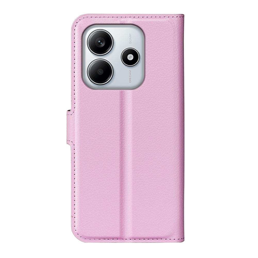 Dla Xiaomi Redmi Note 14 4G (163.25mm) Etui Litchi Texture Shockproof Leather Portfel Telefon Pokrowiec