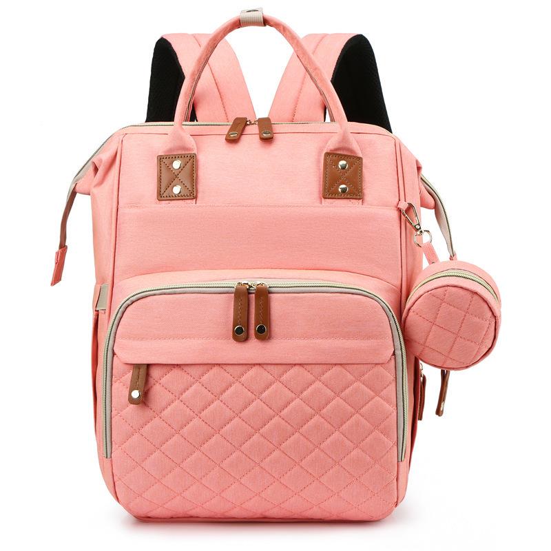 Mummy Backpack: Large Capacity, Lightweight Folding Bed & Diaper Bag
