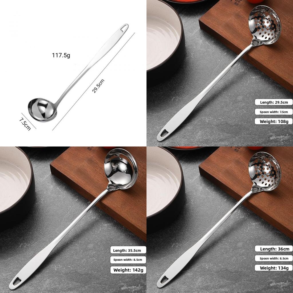 Modern Cooking Stainless Steel Soup Ladle With Long Handle For Hot Pot And Cooking