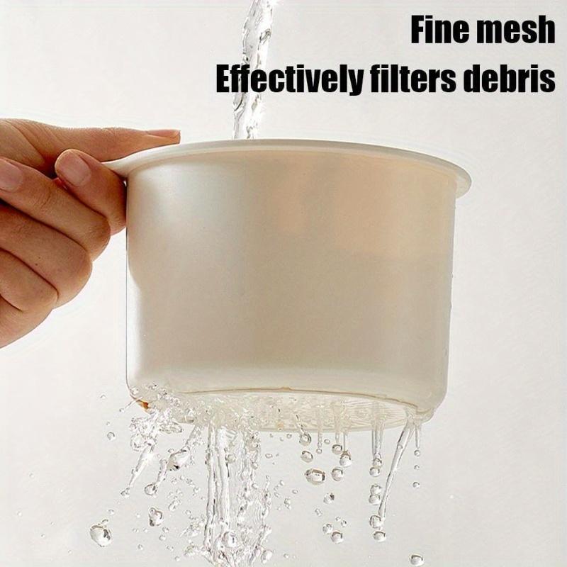 Self-Cleaning Push-Type Sink Strainer Basket - Automatic Food Waste Drain Basket with Removable Bottom, Easy Installation & Removal