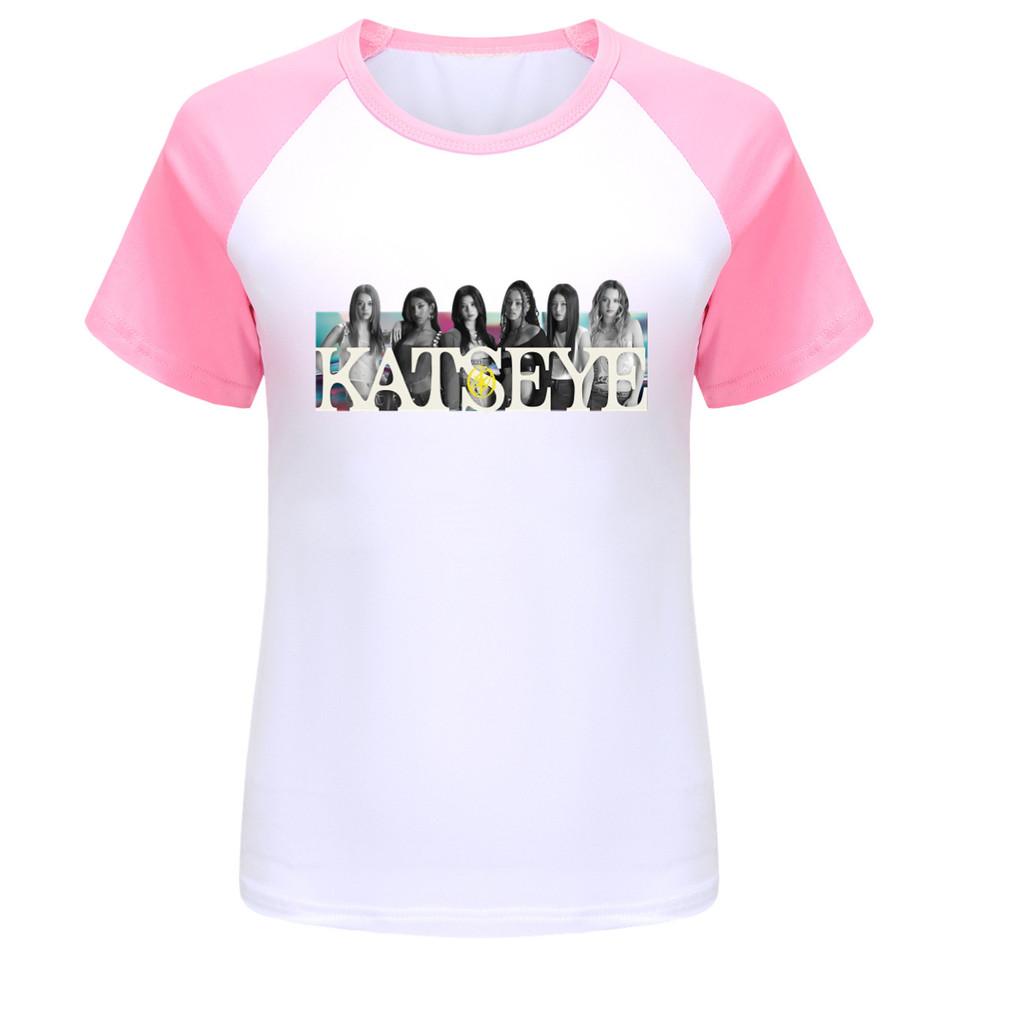 5350 Vardaglig Barn Flickor T-shirt KATSEYE Tryck Topp