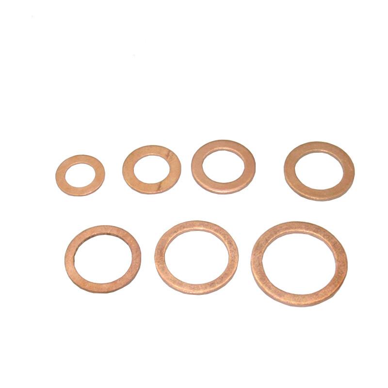50Pcs Automotive Universal Bottom Case Oil Drain Screw Seal Copper And Aluminum Gasket Abto Voiture Car Accessories Coche