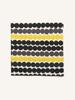 Marimekko Rasyamatto Cushion Cover, 50x50cm, Women's, 52_1_52189467371, Black/Gray/Yellow