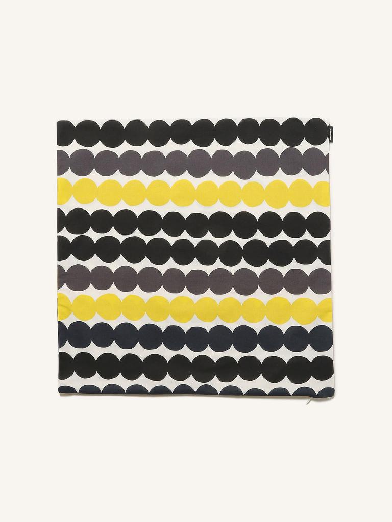 Marimekko Rasyamatto Cushion Cover, 50x50cm, Women's, 52_1_52189467371, Black/Gray/Yellow