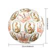 Easter Bunny Floral Wreath Celebration Size 5 Soccer Ball Machinestitched Indooroutdoor Training And Matches Surprise Collection Gift Perfect Birthday
