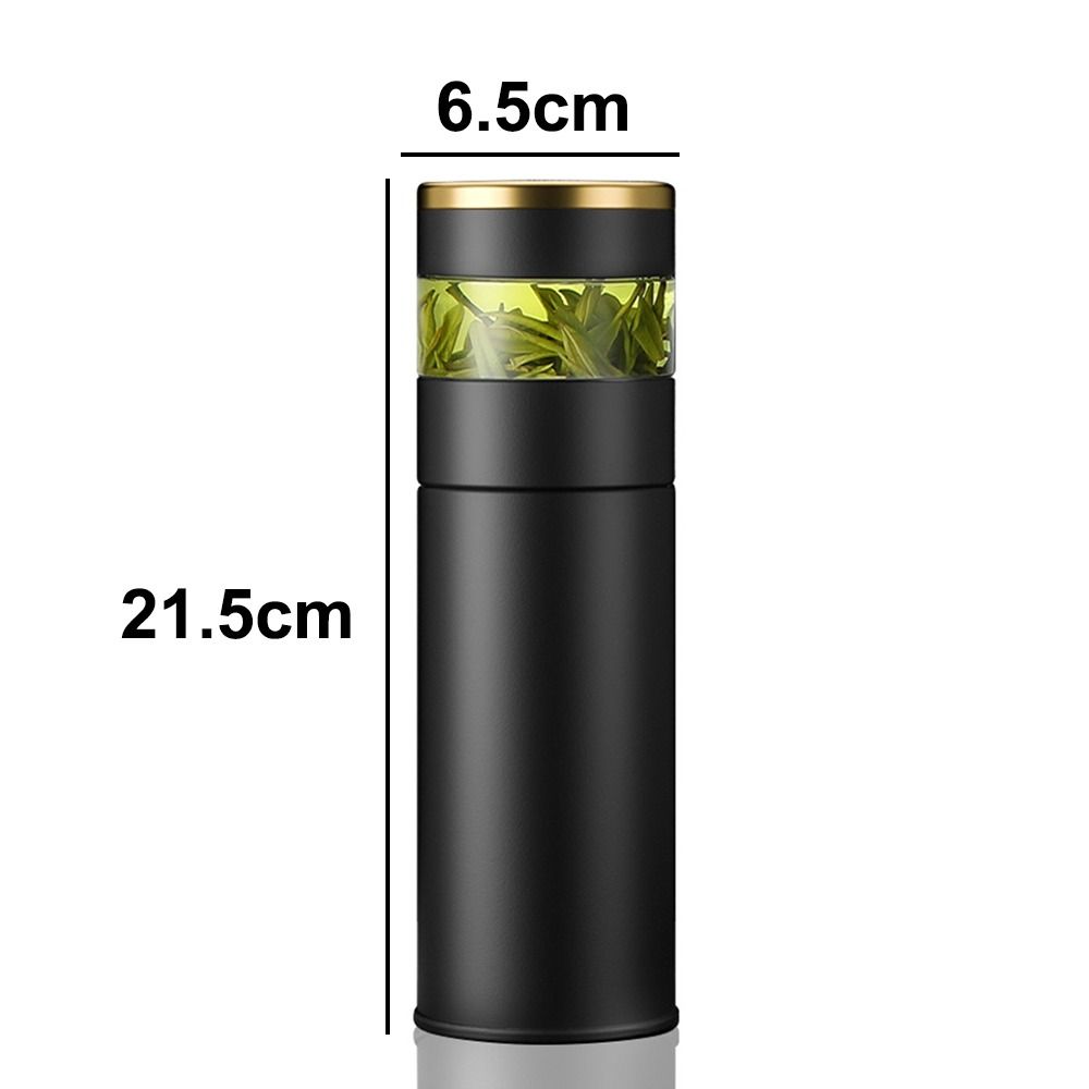 LED Temperature Display Insulated Cup 450ML Capacity Stainless Steel Tea Infuser Bottle Tea Water Separation Leak-Proof