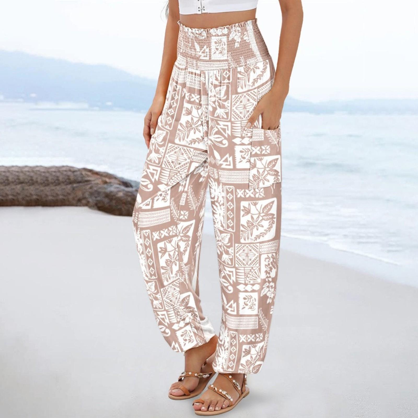 

Женские брюки, повседневные брюки с карманами, эластичный пояс, свободные брюки XL белый